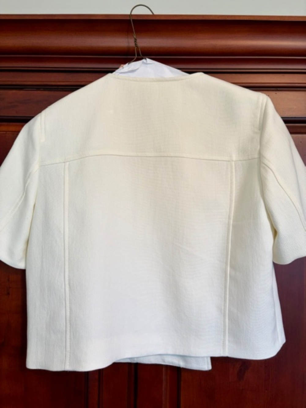 ZARA Short Sleeve Double Breasted Blazer L - Picture 2 of 3